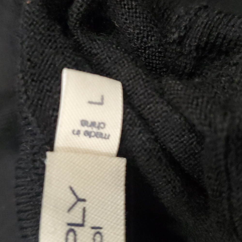 Flawed Suitsupply 100% Merino Wool Classic Black Turtleneck Sweater - Picture 12 of 14
